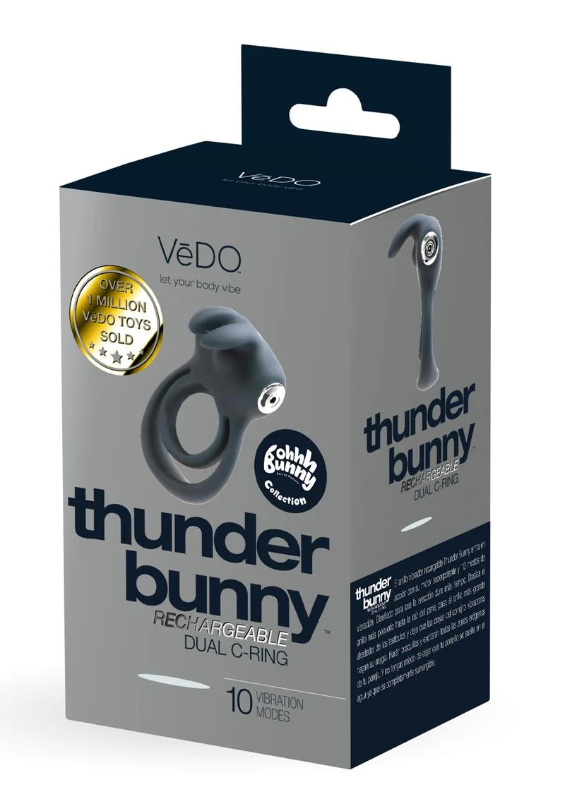 VeDO Thunder Bunny Dual Cock Ring - Image 4