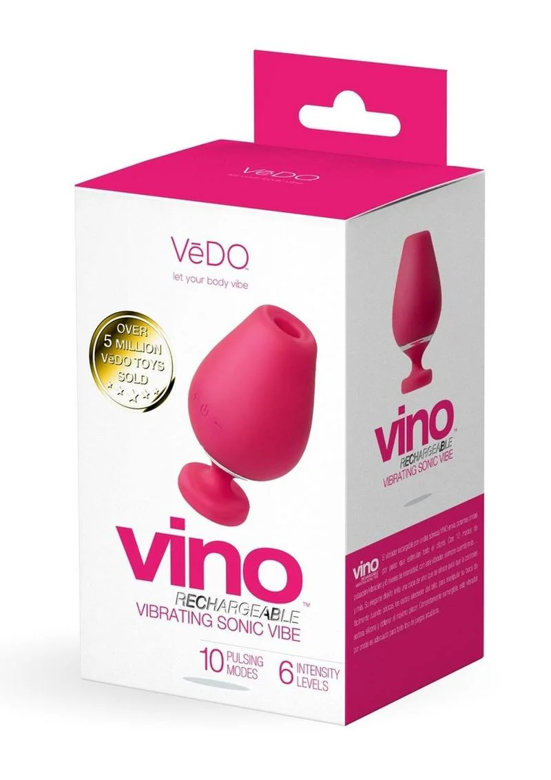 Vedo Vino Rechargeable Sonic Vibrator 10 Modes 6 Intensity Levels - Image 3