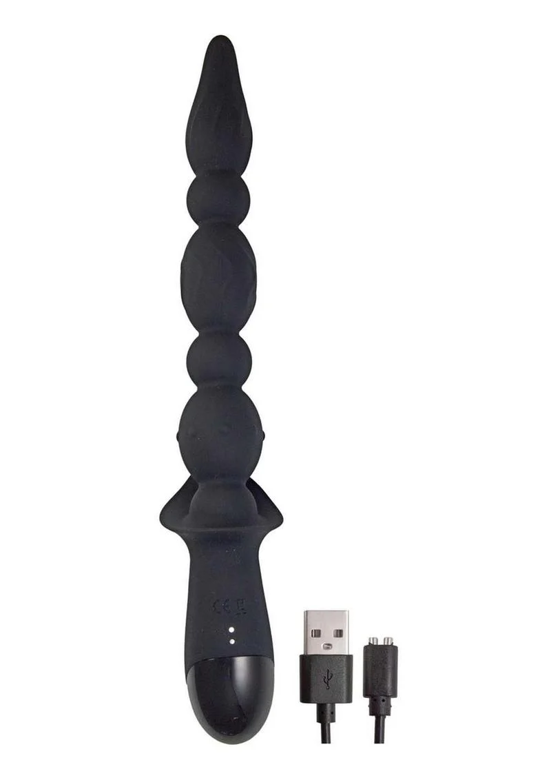 Vibrating ButtFuk Rechargeable Silicone Anal Wand 10 Functions - Image 3