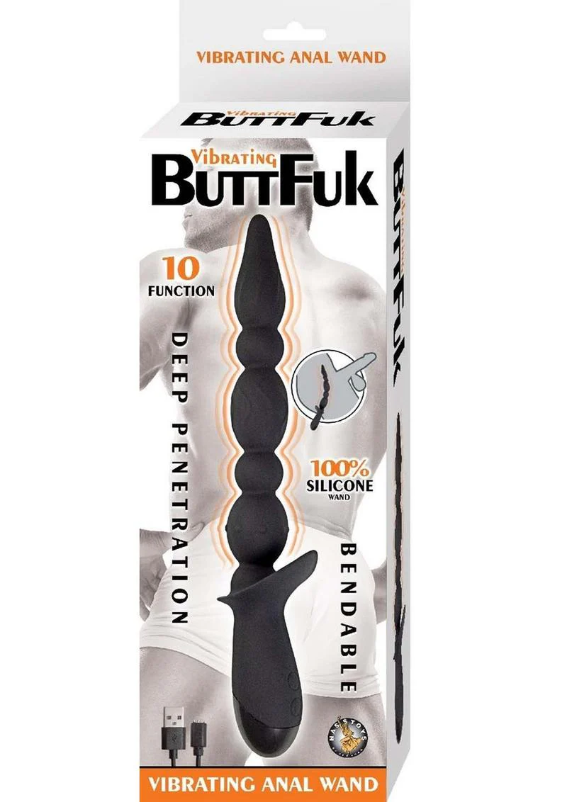 Vibrating ButtFuk Rechargeable Silicone Anal Wand 10 Functions - Image 4
