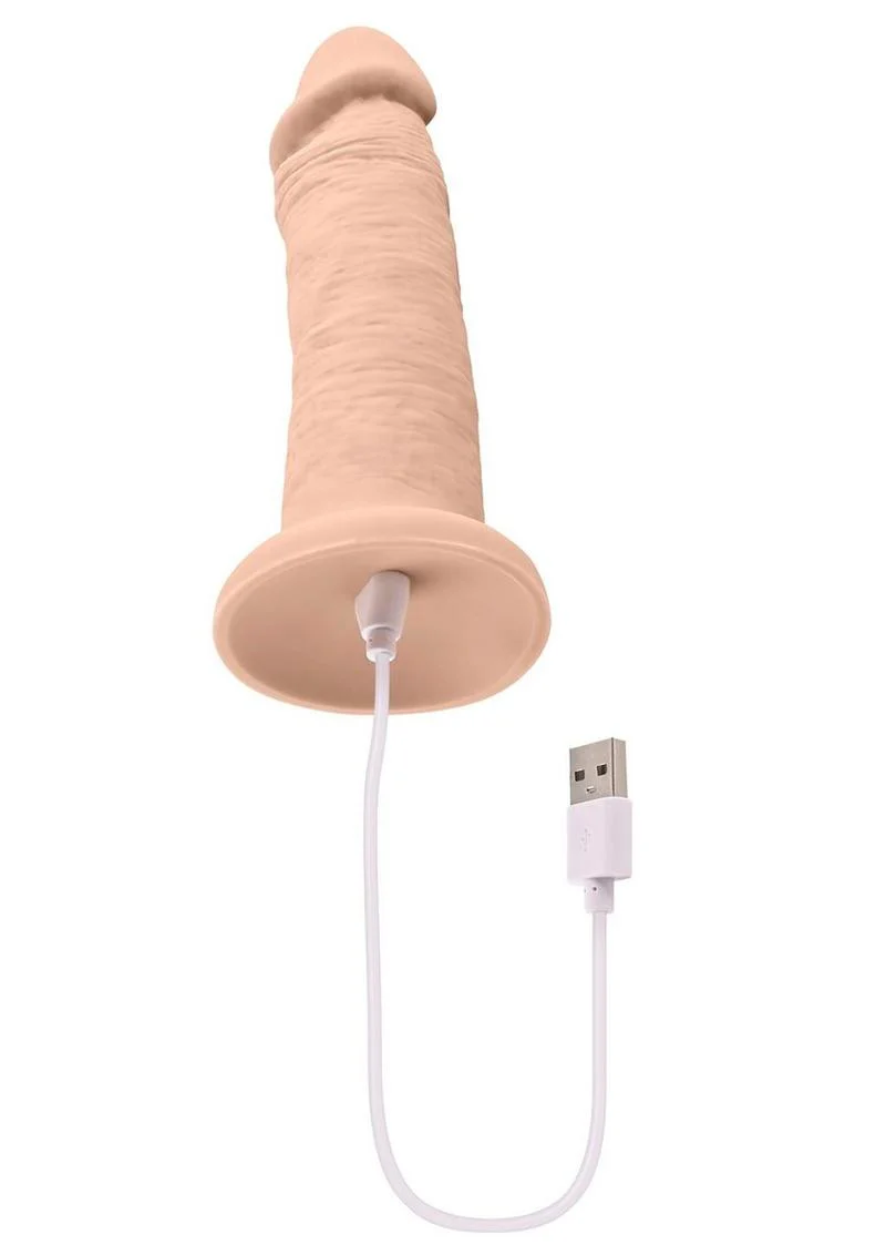 Vibrating Rechargeable Silicone Dildo - Image 3