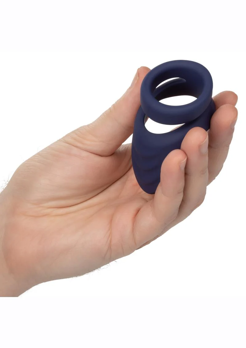 Viceroy Perineum Dual Ring Silicone Ultra-Soft Cock Ring - Image 2