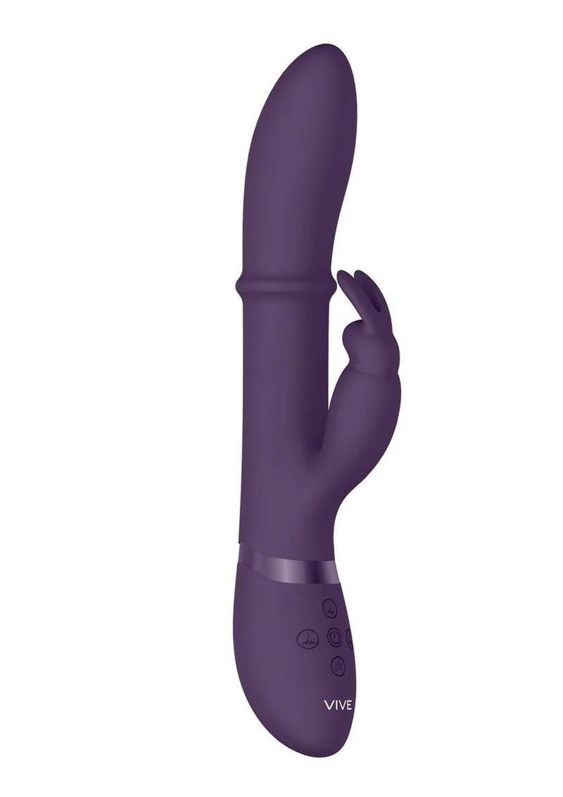Vive Halo Rechargeable Silicone Ring Rabbit Vibrator - Image 3