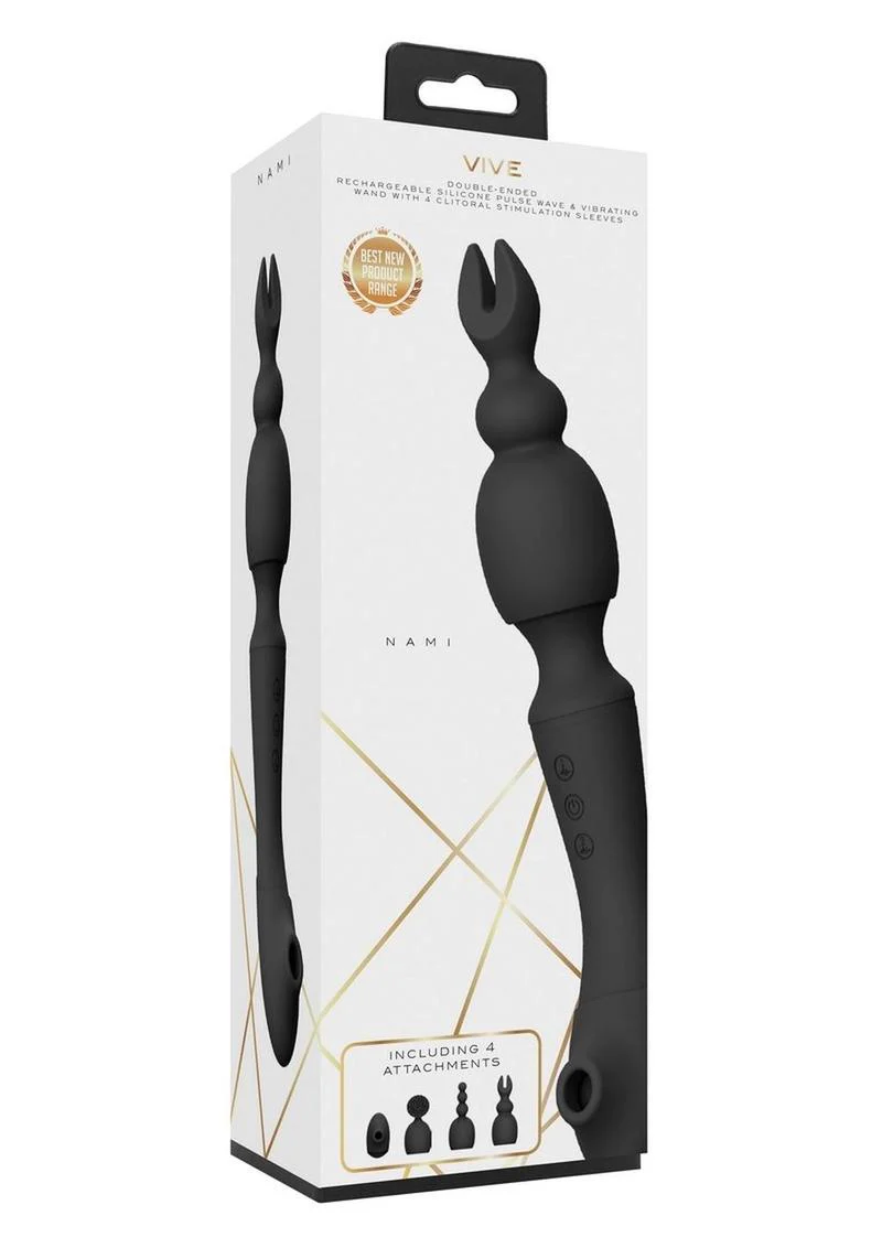 VIVE Nami Double-Ended Pulse Wave and Vibrating Wand - Image 7