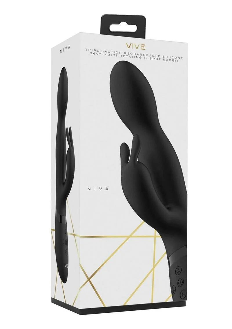 VIVE NIVA Triple Action Rotating  G Spot Rabbit Vibrator - Image 4