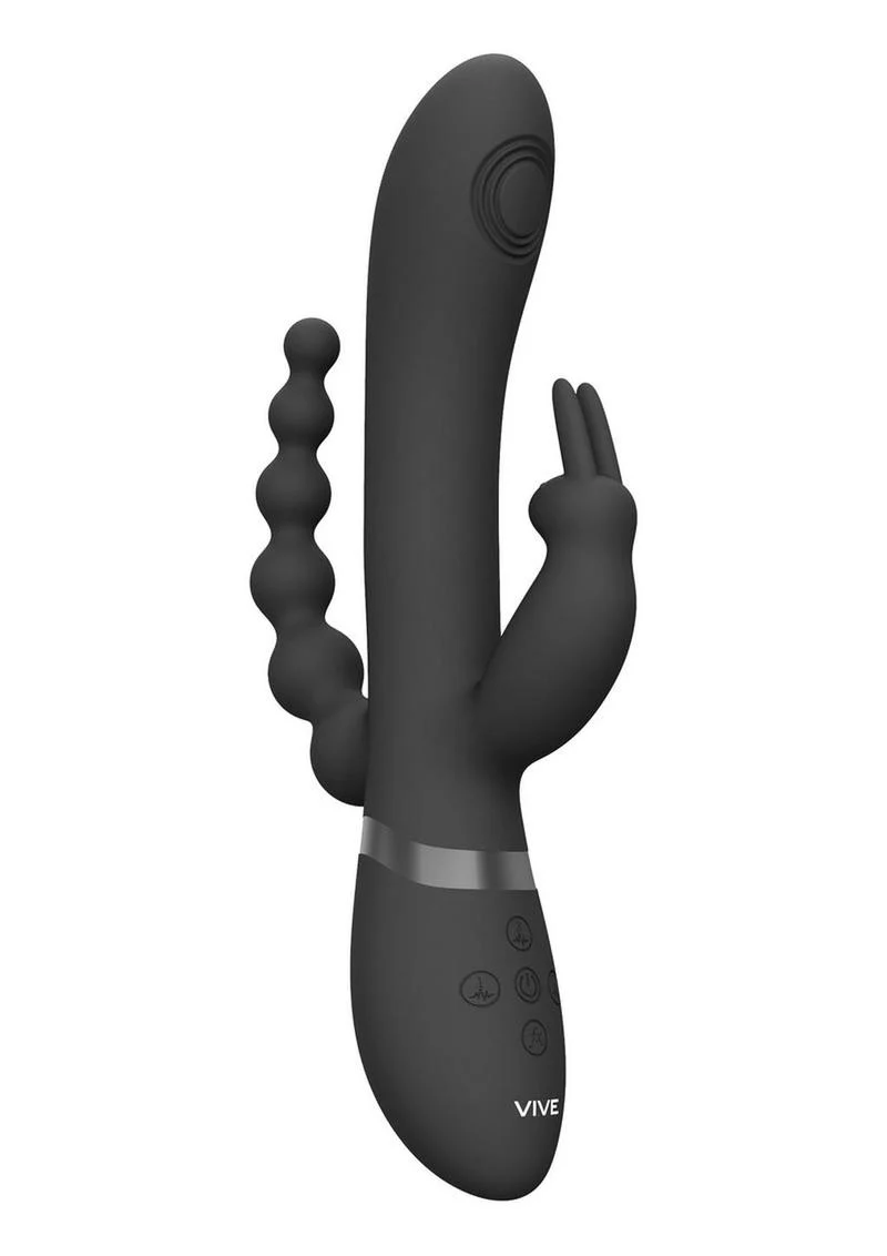 Vive Rini Rechargeable Pulse Wave Double Penetration Rabbit Vibrator - Image 2
