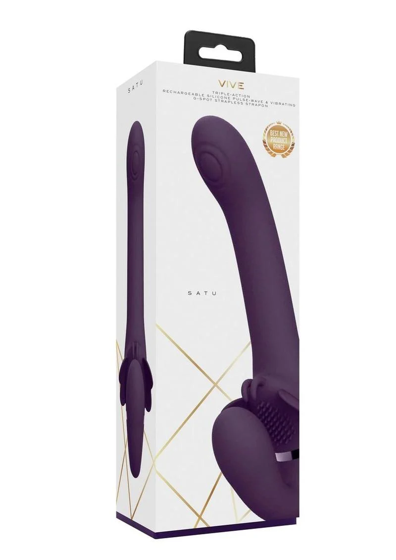 VIVE Satu Triple Action Silicone Strapless Strap-On - Image 7