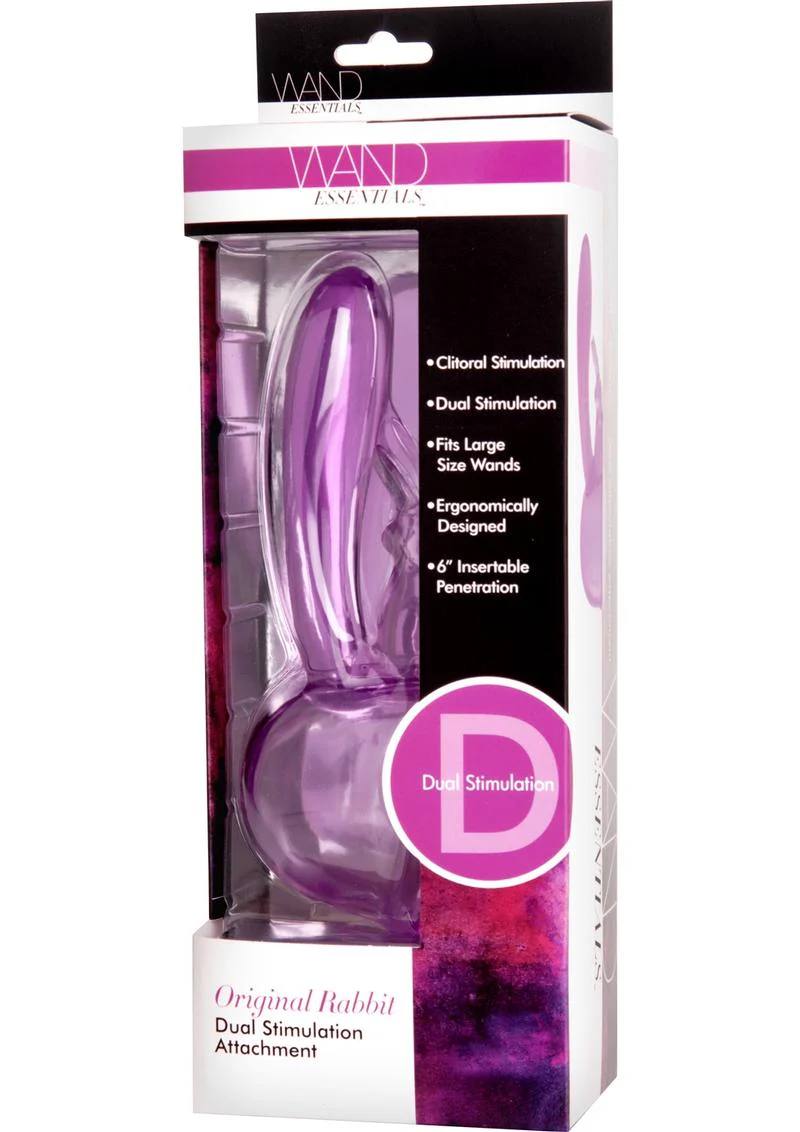 Wand Essentials Original Rabbit Dual Stimulation Wand Attachment - Image 2