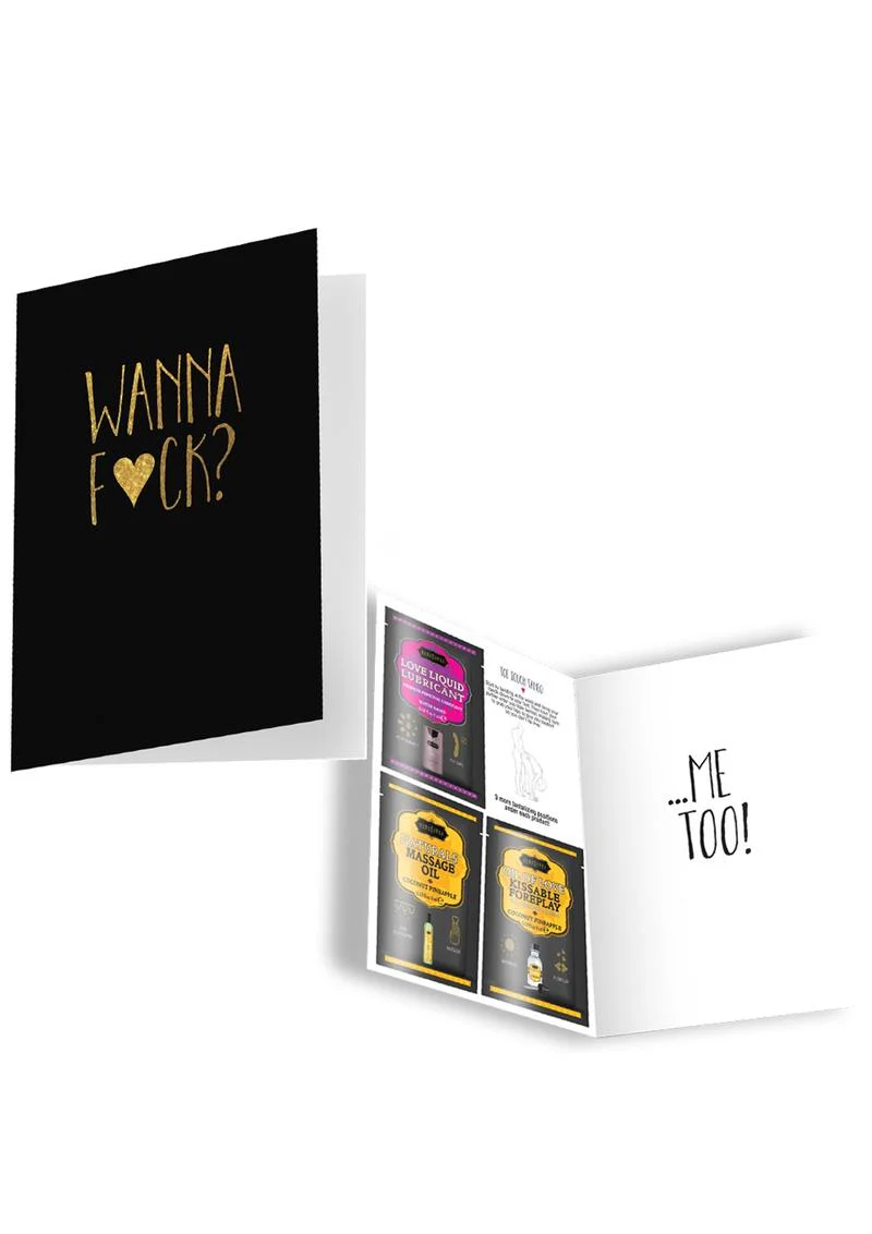 WANNA F❤CK? Naughty Greeting Card