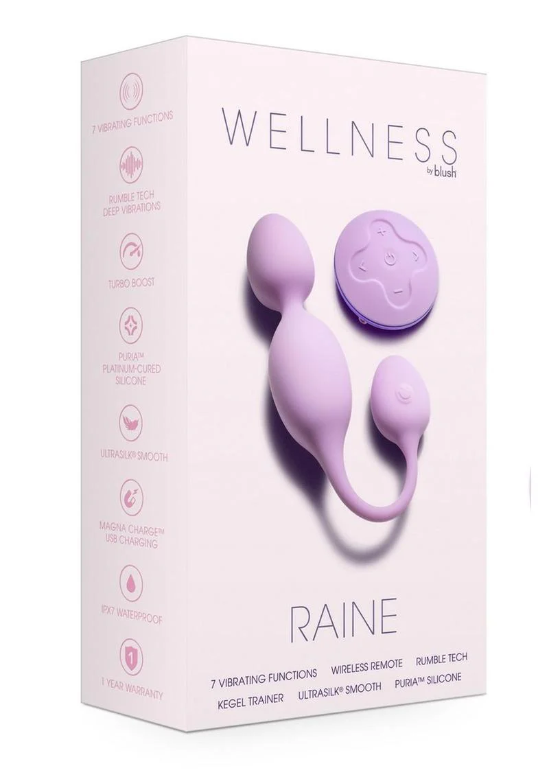 Wellness by Blush Raine Rechargeable Silicone Vibrating Kegel Ball - Image 4