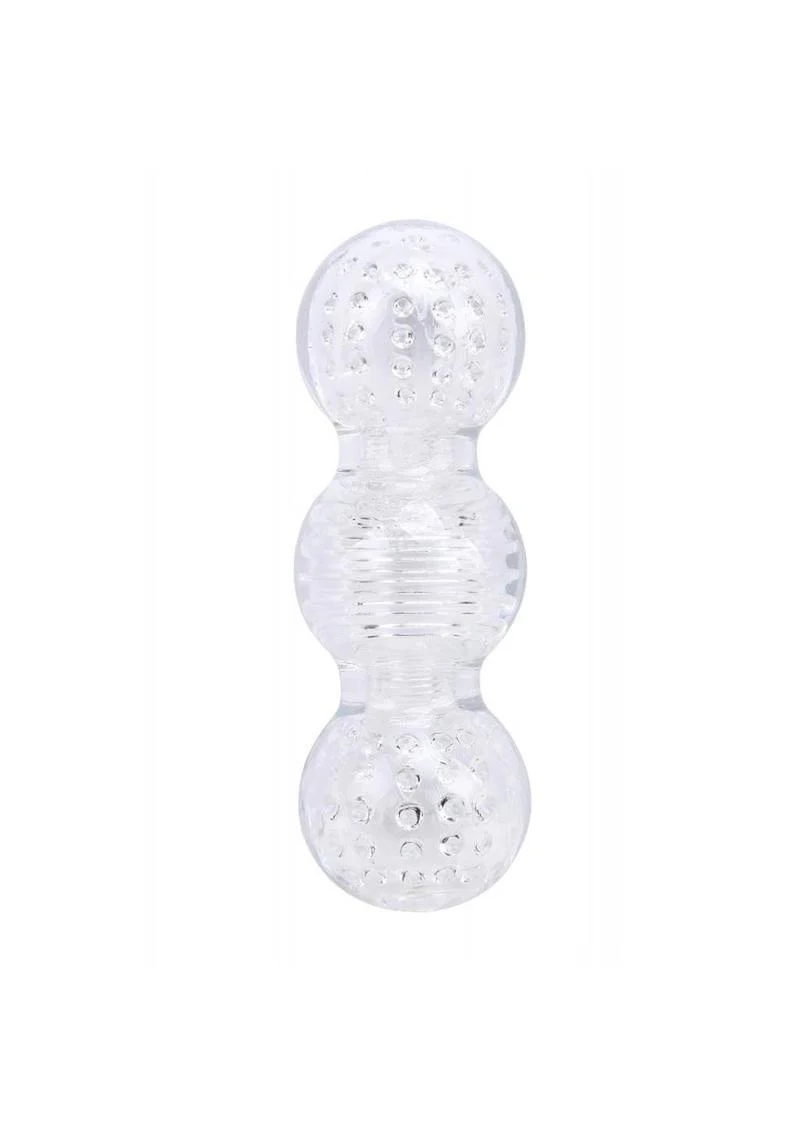 Wet Dreams Crystal Voyeur Series Big Balls Hand Stroker