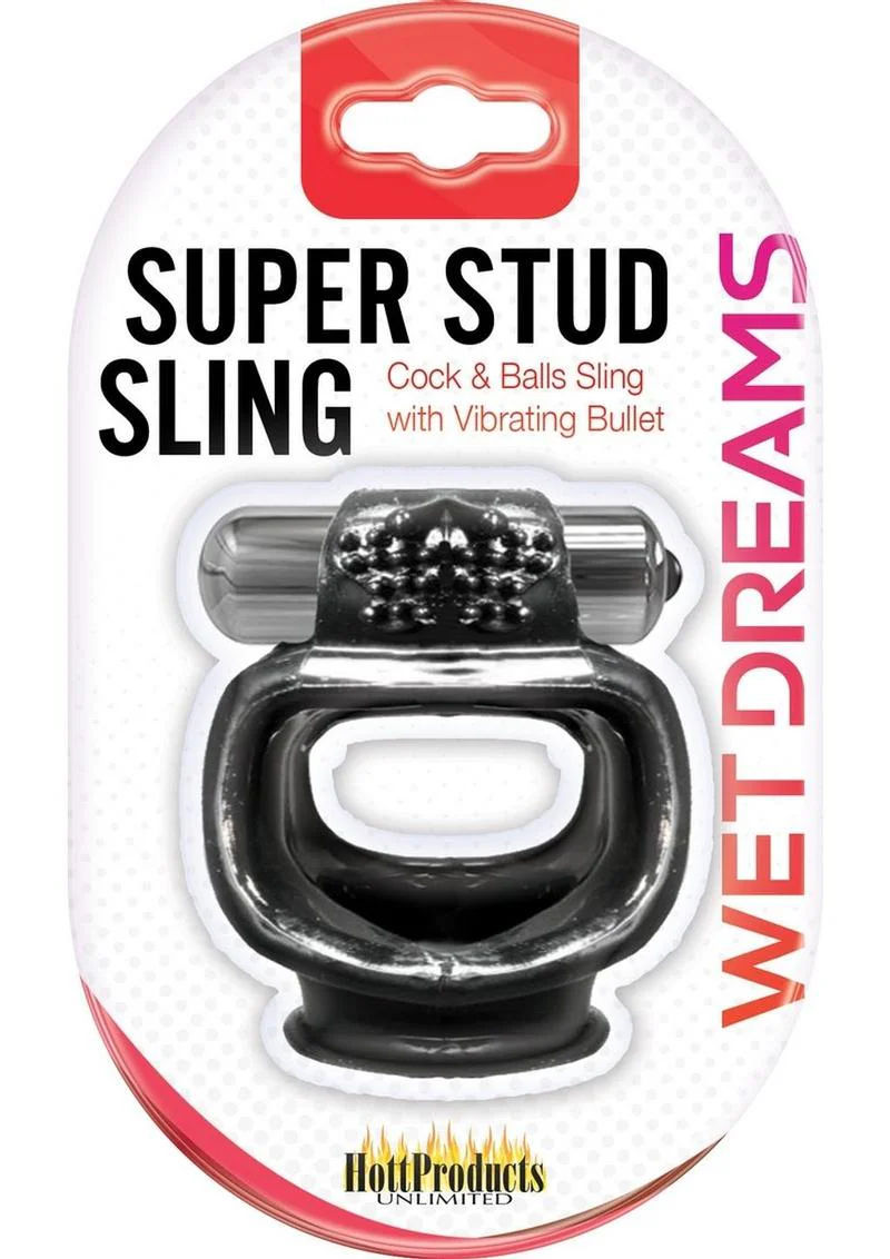 Wet Dreams Super Stud Sling Silicone Cock Ring And Balls Sling - Image 2
