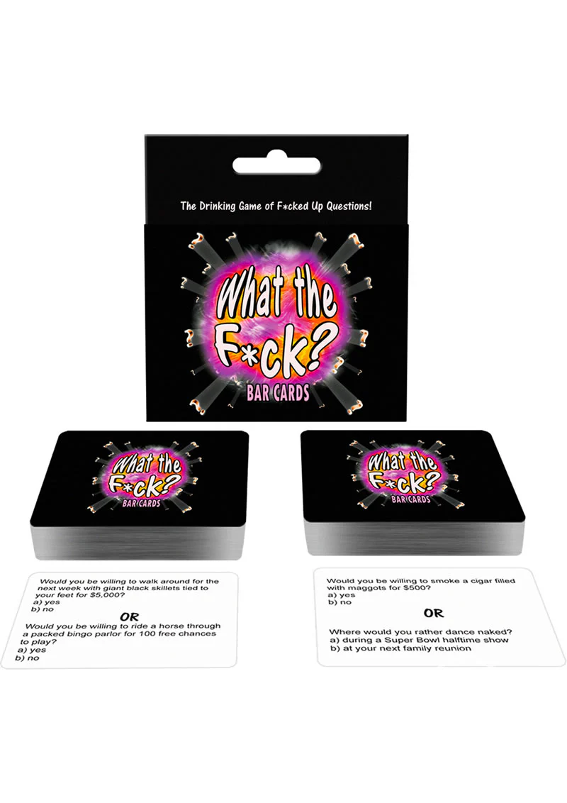 What the Fck? Bar Cards The Drinking Game of Fcked Up Questions
