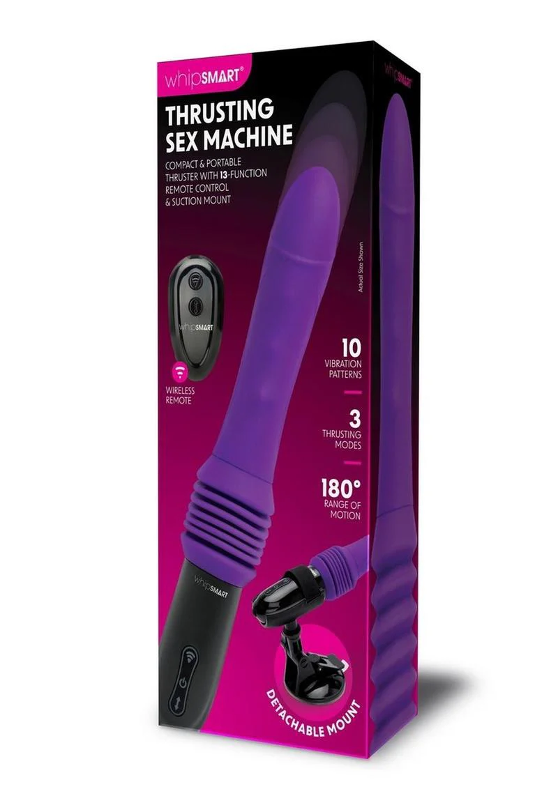 WhipSmart Thrusting Rechargeable Silicone Sex Machine 10 Vibration - Image 4
