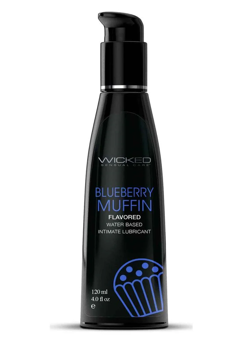 Wicked Aqua Blueberry Muffin Flavored Water Based Lubricant - Image 2