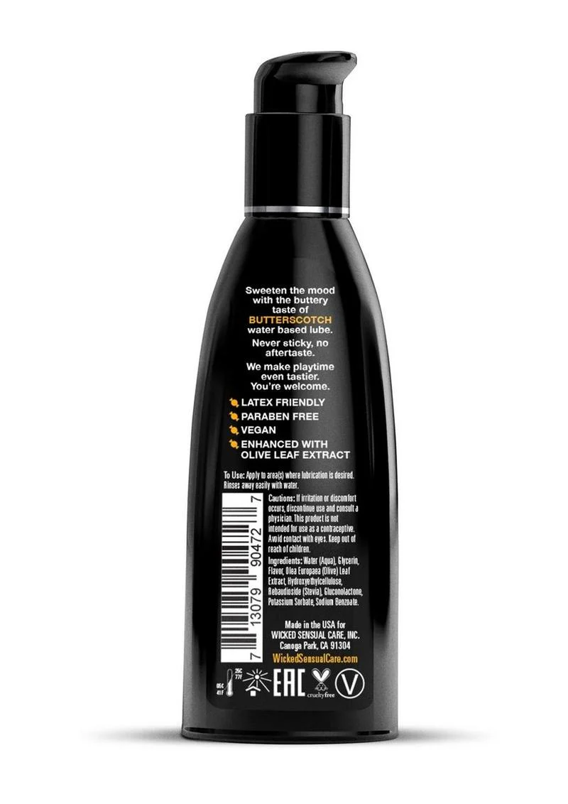Wicked Aqua Butterscotch Flavored Water Based Lubricant - Image 3