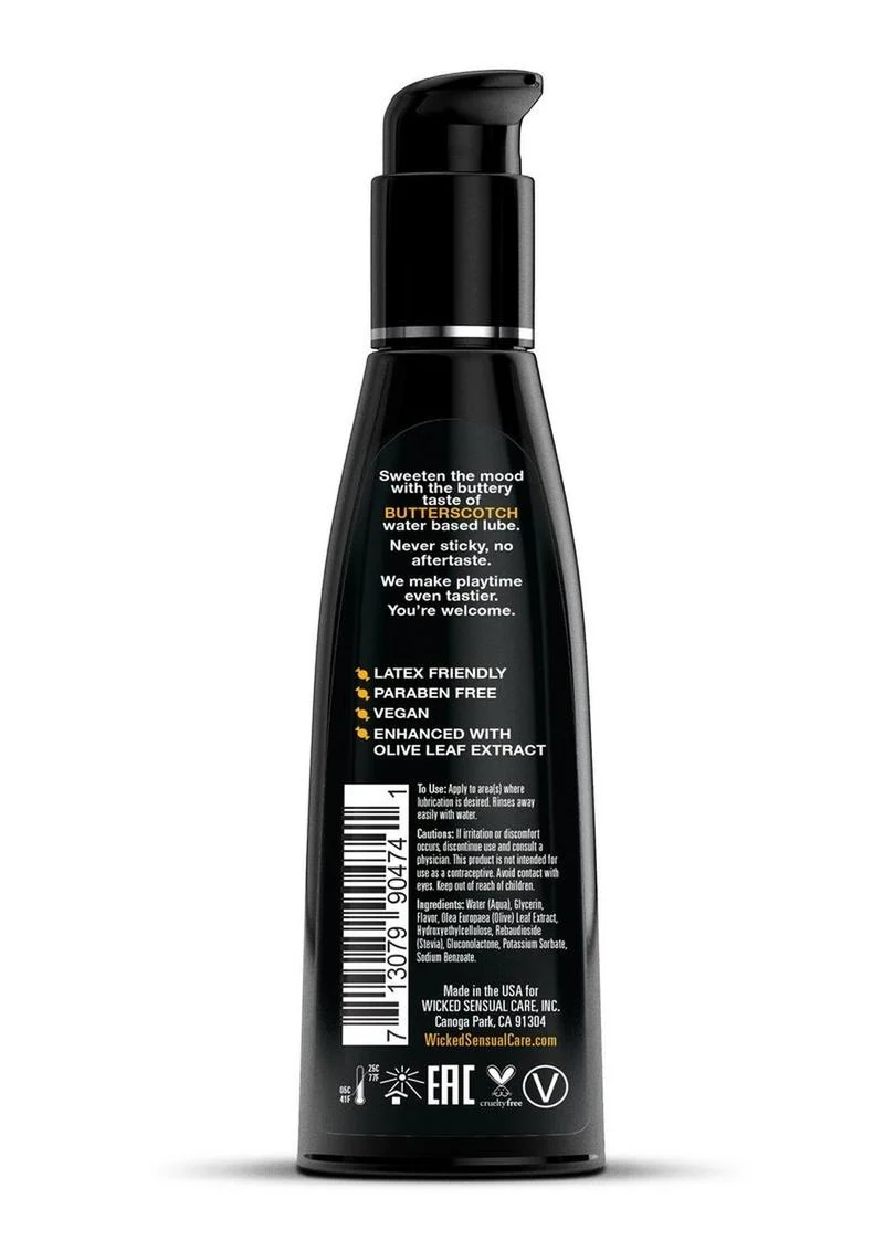 Wicked Aqua Butterscotch Flavored Water Based Lubricant - Image 4