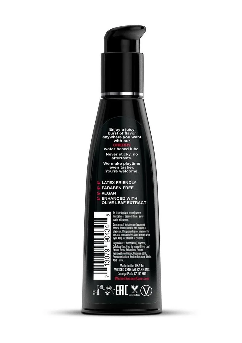 Wicked Aqua Cherry Flavored Water Based Lubricant - Image 5