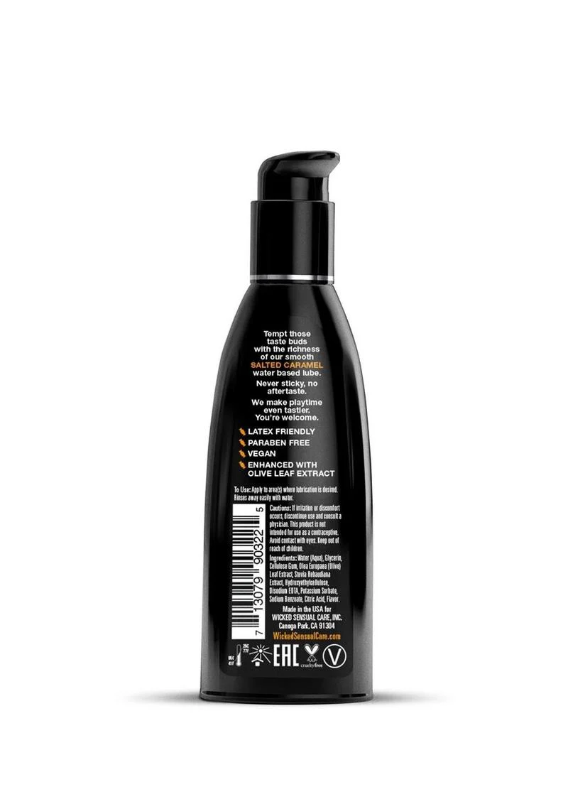 Wicked Aqua Salted Caramel Flavored Water Based Lubricant - Image 3