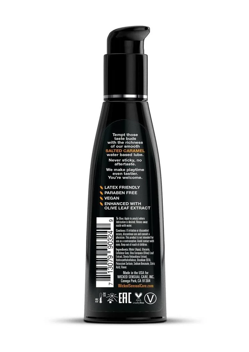 Wicked Aqua Salted Caramel Flavored Water Based Lubricant - Image 4