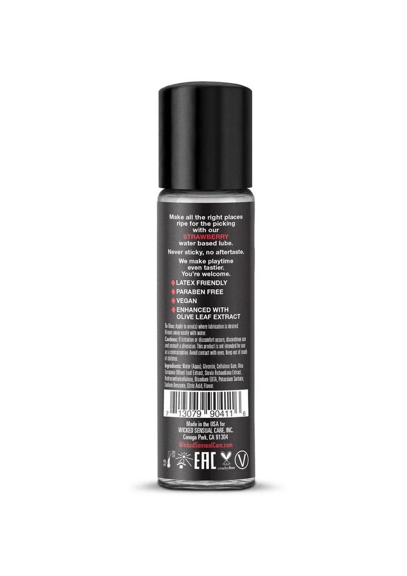 Wicked Aqua Strawberry Flavored Water Based Lubricant - Image 4