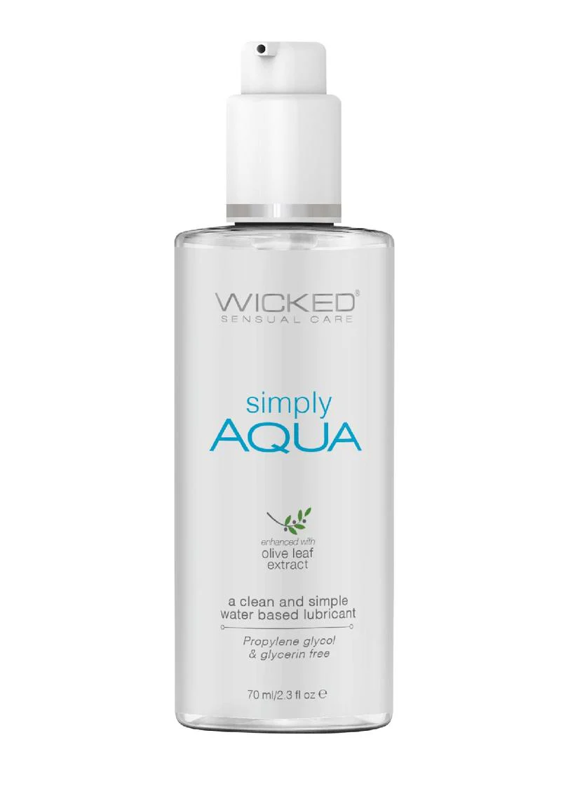 Wicked Simply Aqua Lubricant with Olive Leaf Extract