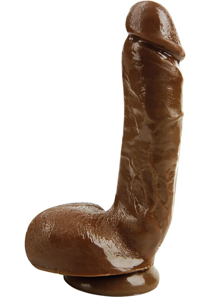 X5 Hard On Dildo with Balls Soft Realistic Feel Harness Compatible