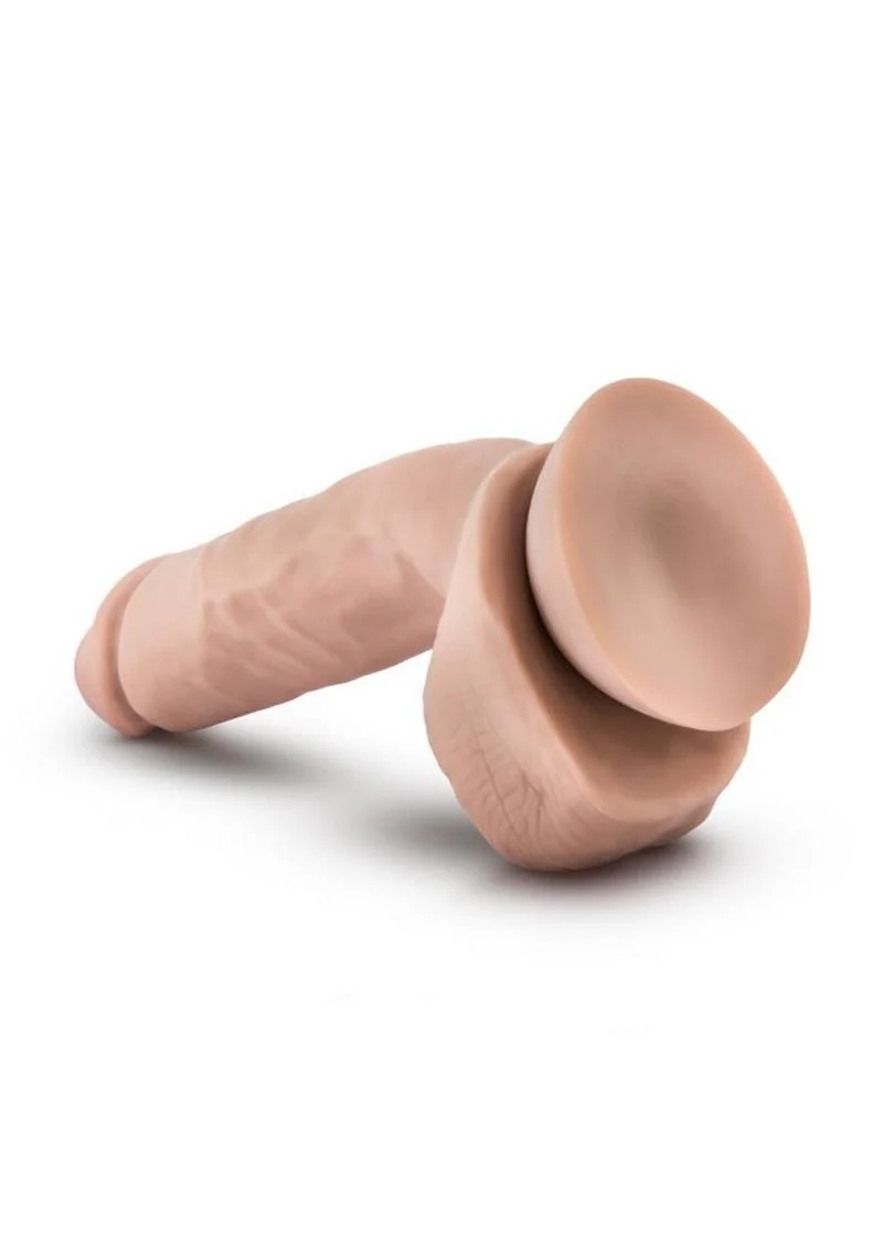 X5 Hard On Dildo with Balls Soft Realistic Feel Harness Compatible - Image 6
