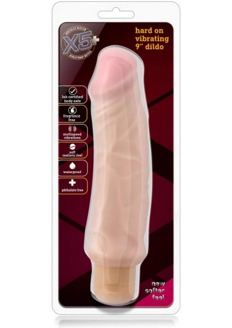 X5+ Hard On Dildo With Waterproof Multi-Speed Vibrator - Image 7