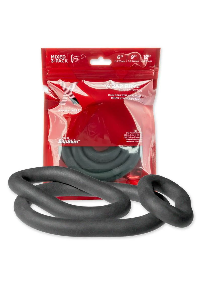 XPlay Mix Pack Silicone Wrap Rings Ultra Stretch 6″, 9″ - Image 3