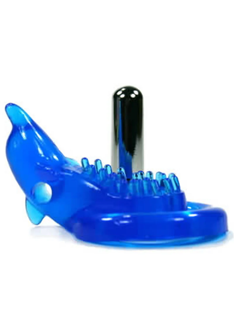 Xtreme Xtasy Blue Dolphin Vibrating Cock Ring