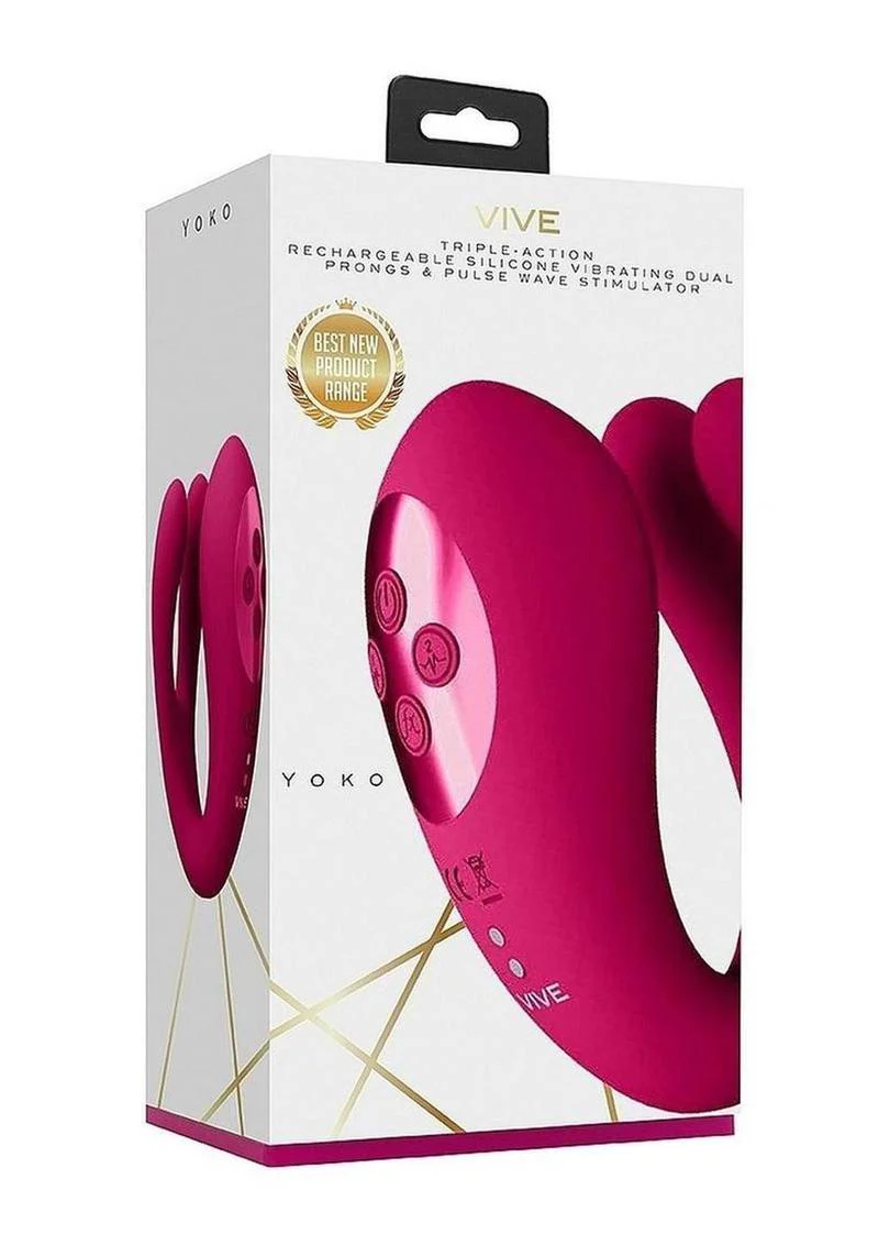 Yoko Vive Silicone Triple-Motor Dual Prongs And Clitoral Pulse - Image 8