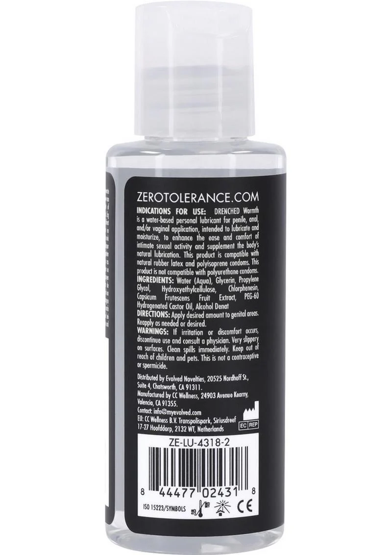 Zero Tolerance Drenched Warmth Water-Based Lubricant - Image 3
