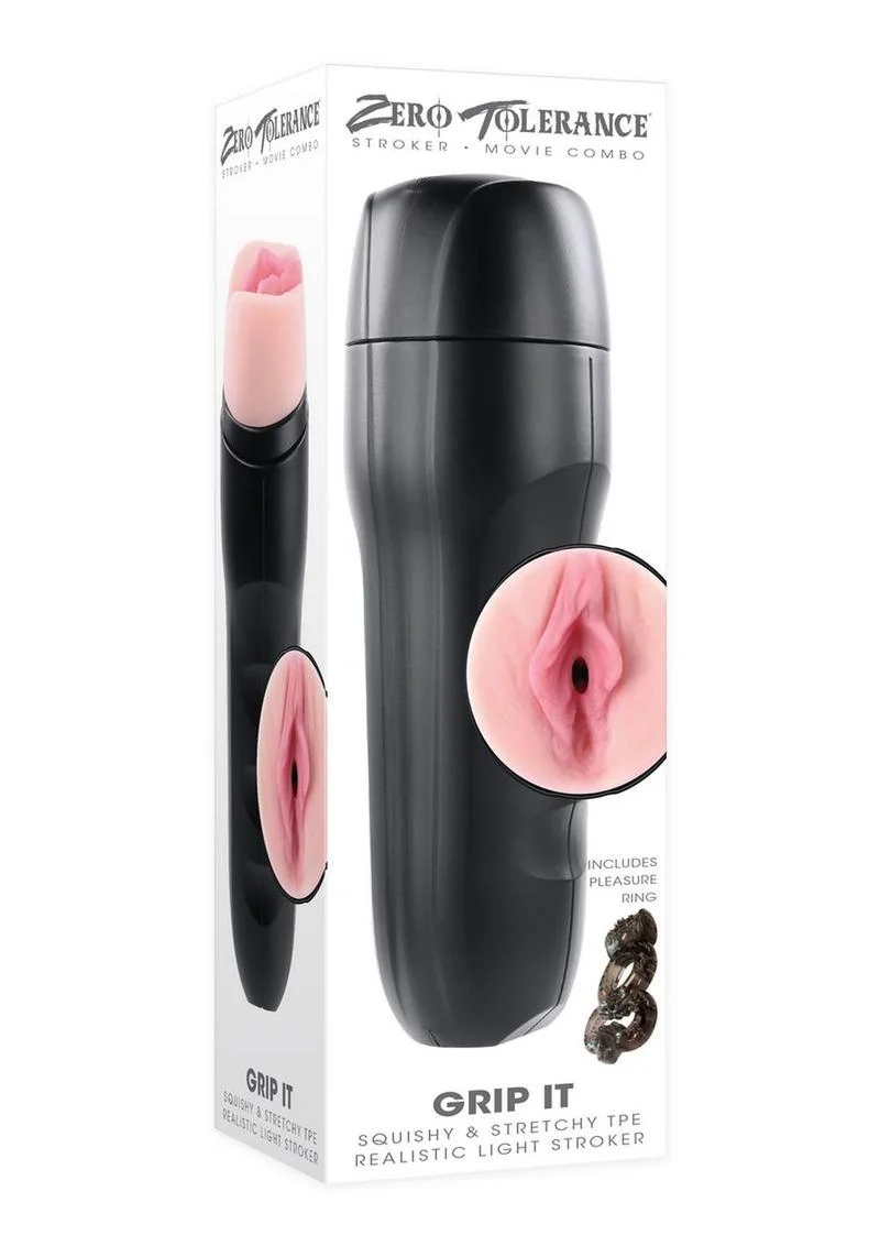 Zero Tolerance Grip It Realistic Dark Stroker Squishy Stretchy TPE - Image 8