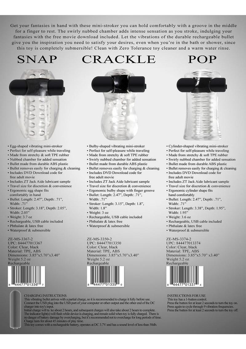 Zero Tolerance Pop Rechargeable Compact Textured Stroker - Image 2