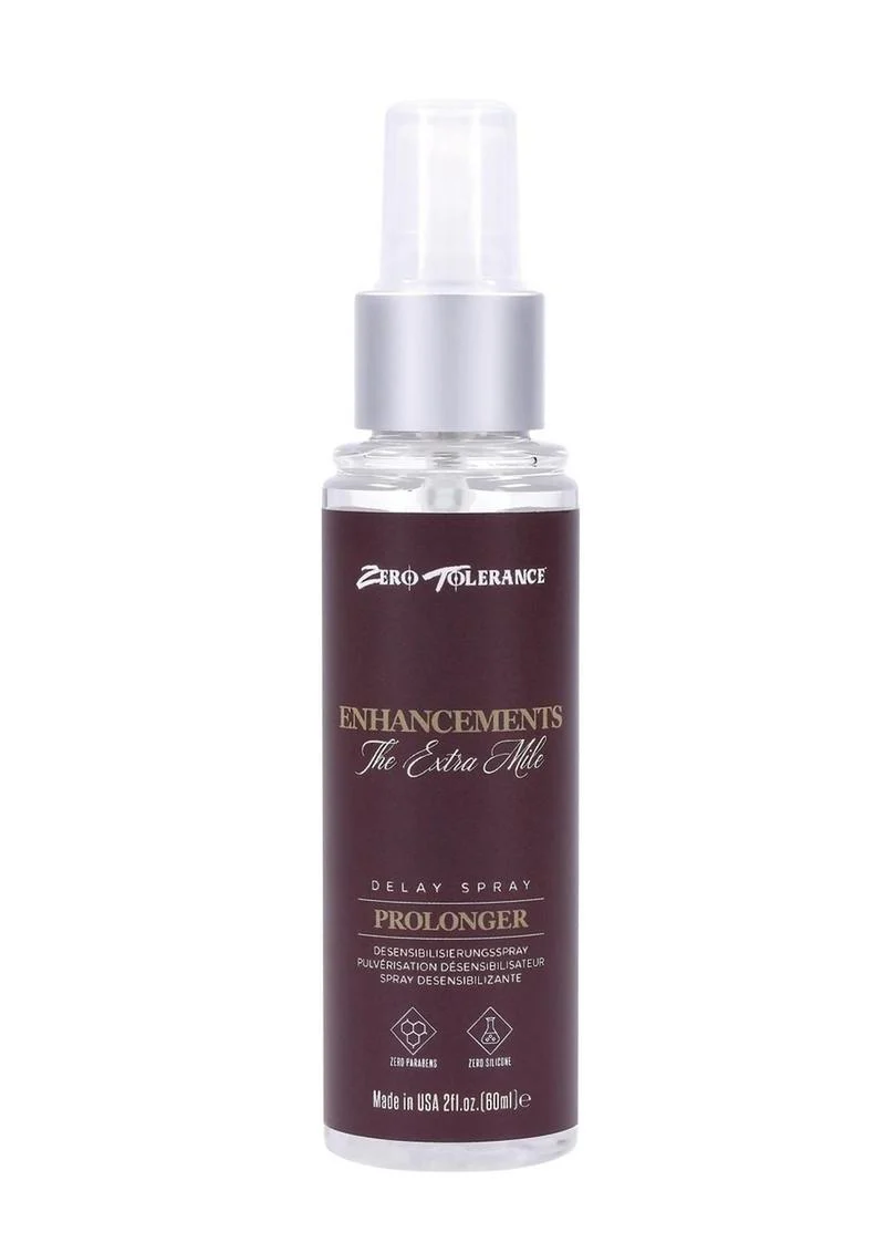 Zero Tolerance Prolonger Delay Spray 2oz for Extended Stamina