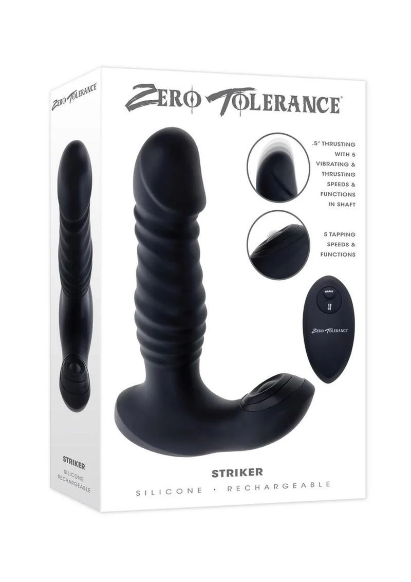 Zero Tolerance Striker Rechargeable Silicone Thrusting Anal Vibrator - Image 4