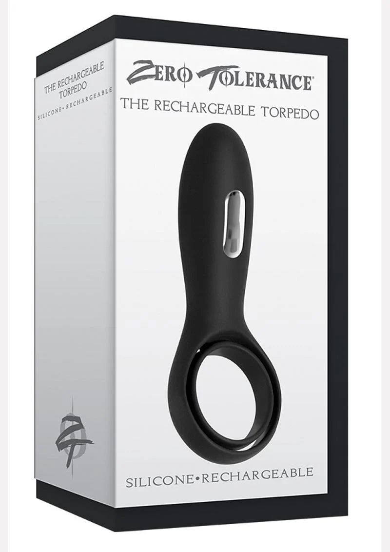Zero Tolerance The Rechargeable Torpedo Silicone Vibrating Cock Ring - Image 4
