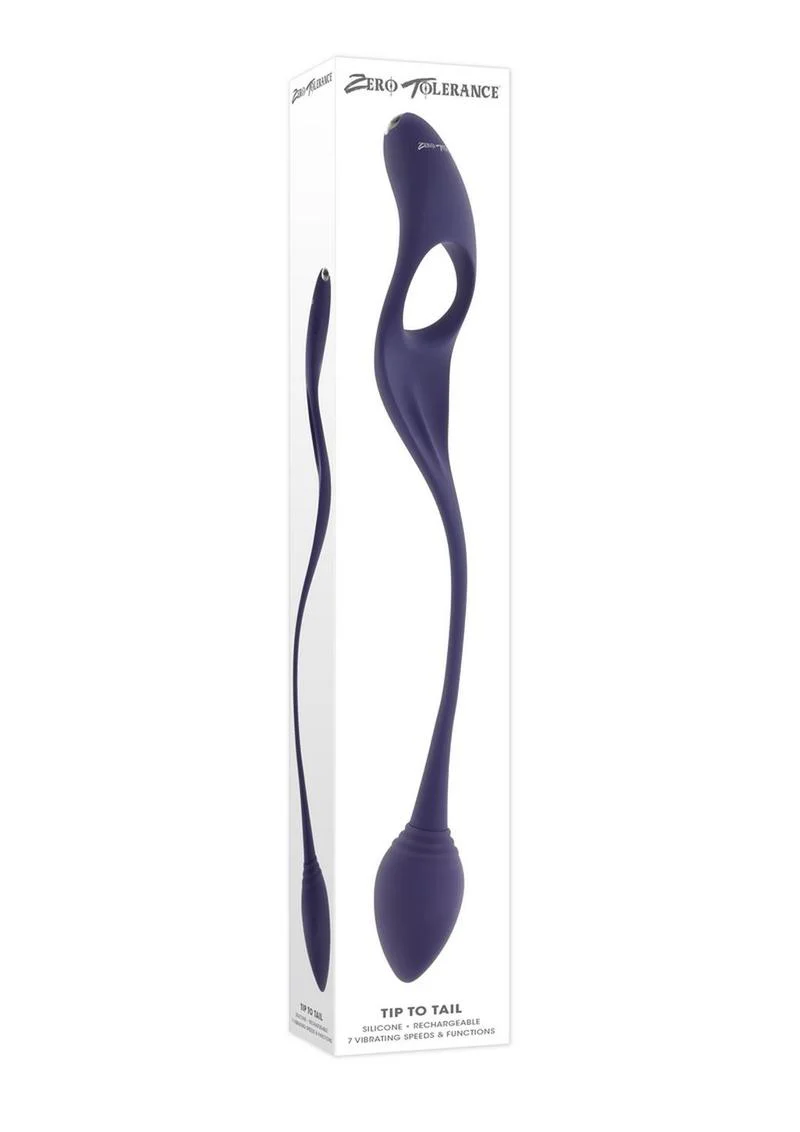Zero Tolerance Tip to Tail Silicone Cock Ring And Anal Plug - Image 4