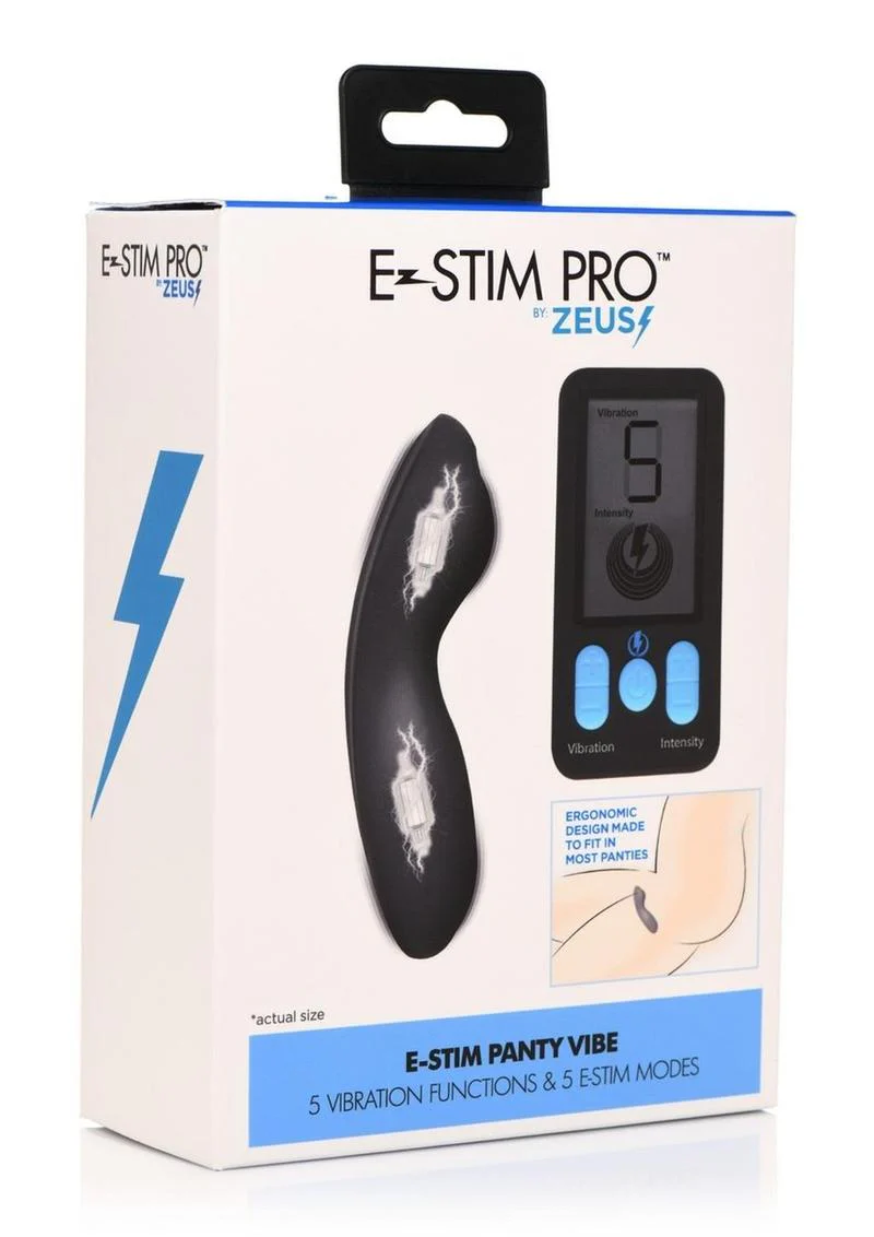 Zeus E-Stim & Vibrating Panty with LED Screen Remote Control - Image 4