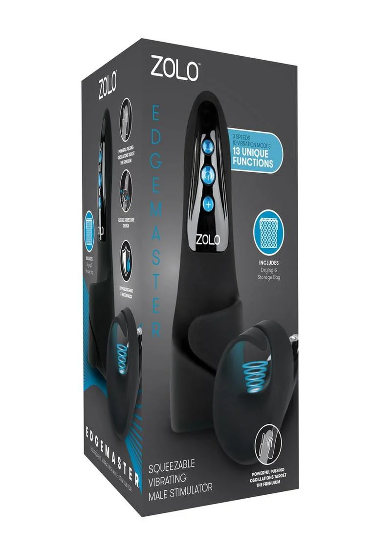 ZOLO Edge Master Squeezable Rechargeable Vibrating Male Stimulator - Image 4