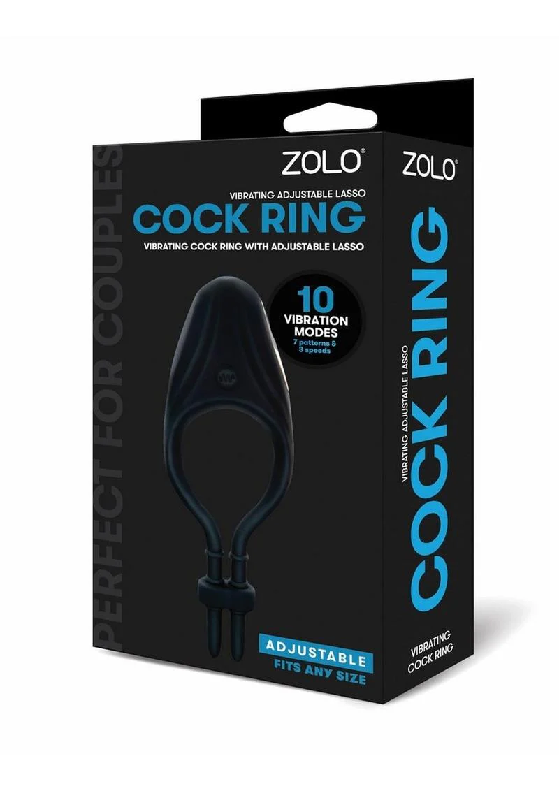Zolo Vibrating Adjustable Silicone Lasso Cock Ring - Image 3